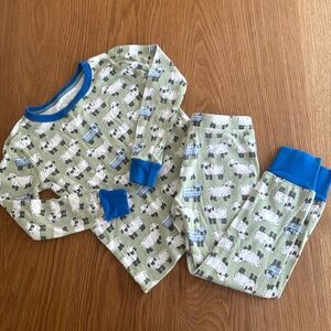 Crewcuts long-sleeved printed pajamas set size 5